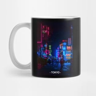 Tokyo Street Neon Synthwave Mug